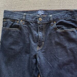 J. Crew Men's Dark Blue Relaxed Jeans